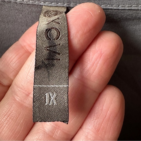 XCVI Ruched Gray 3/4 Sleeve Blazer Jacket - Picture 6 of 10